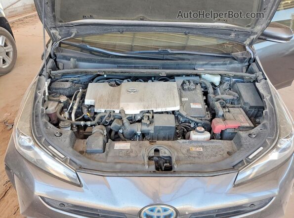 JTDKAMFU5M3143893 2021 TOYOTA PRIUS Gray Vista interior trasera