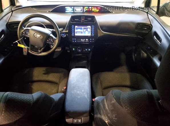 JTDKAMFU5M3145837 2021 TOYOTA PRIUS Black Առջևի վահանակի տեսք