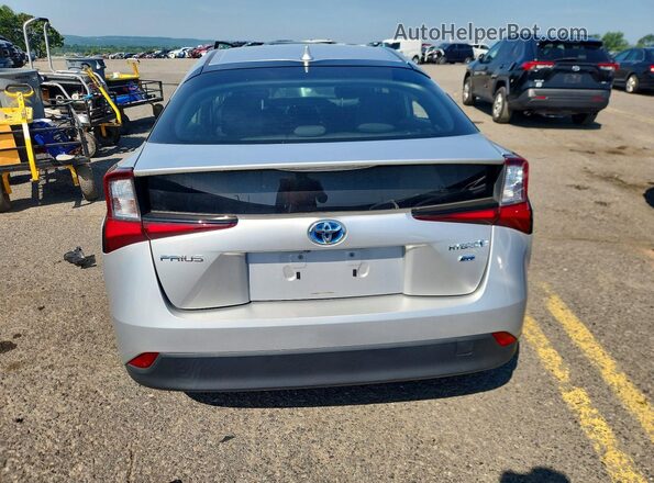 JTDKAMFU5M3147846 2021 TOYOTA PRIUS Silver უკანა ხედი