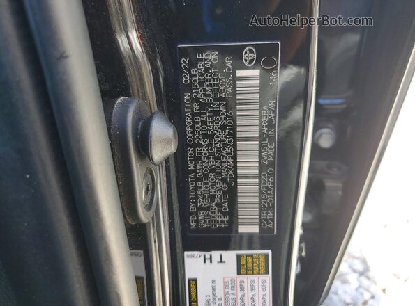 JTDKAMFU5N3171016 2022 TOYOTA PRIUS Black Вид підкапотного простору