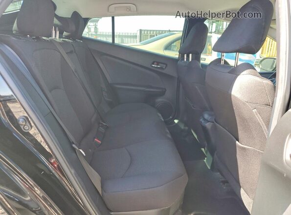 JTDKAMFU5N3171016 2022 TOYOTA PRIUS Black Вид задніх сидінь