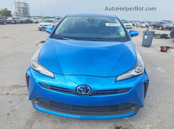 JTDKAMFU5N3188026 2022 TOYOTA PRIUS Blue Դիմացի տեսք