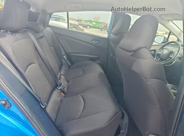JTDKAMFU5N3188026 2022 TOYOTA PRIUS Blue Հետևի նստատեղերի տեսք