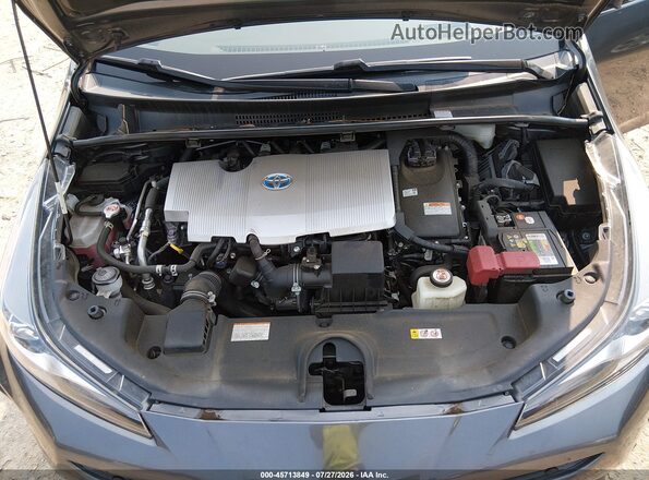 JTDKAMFU6M3140808 2021 TOYOTA PRIUS Серый Вид сзади