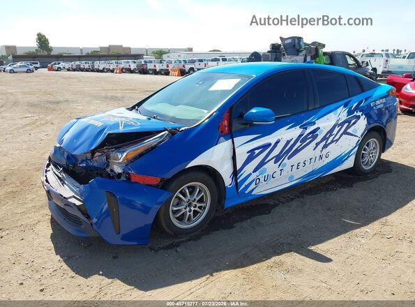 JTDKAMFU6N3164690 2022 TOYOTA PRIUS Blue Передня ліва чверть