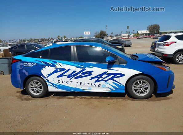 JTDKAMFU6N3164690 2022 TOYOTA PRIUS Blue Вид задньої частини салону