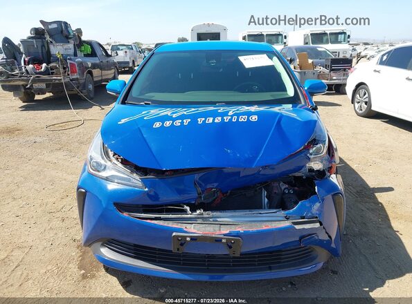 JTDKAMFU6N3164690 2022 TOYOTA PRIUS Blue Вид щитка приладів