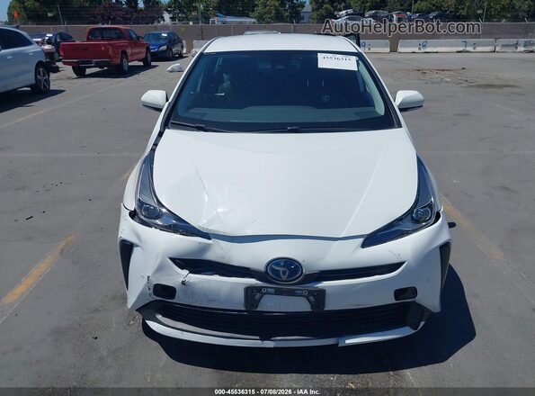 JTDKAMFU6N3166570 2022 TOYOTA PRIUS Белый Вид щитка приборов