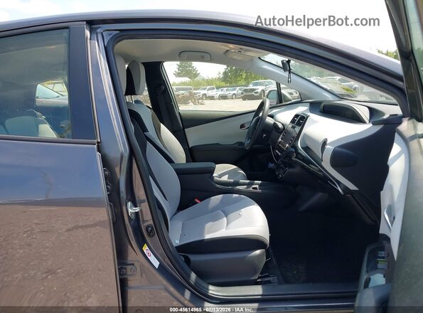 JTDKAMFU6N3178914 2022 TOYOTA PRIUS Gray წინა სალონის ხედი