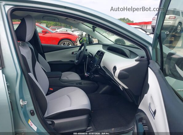 JTDKAMFU6N3189671 2022 TOYOTA PRIUS Синий Вид салона спереди