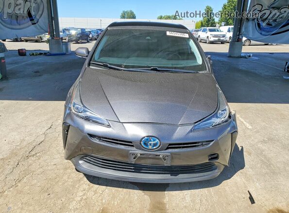 JTDKAMFU7M3144074 2021 TOYOTA PRIUS Gray Widok z przodu