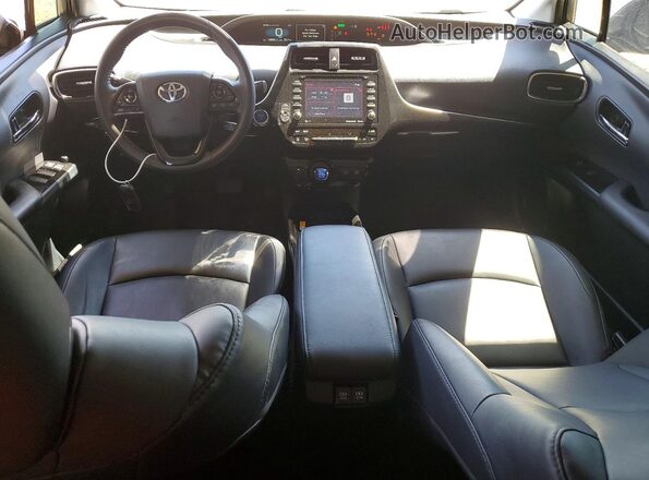JTDKAMFU7M3144074 2021 TOYOTA PRIUS Gray Widok deski rozdzielczej
