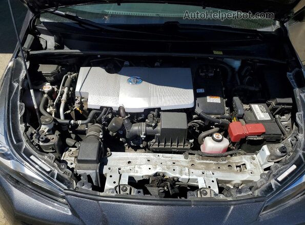 JTDKAMFU7M3144074 2021 TOYOTA PRIUS Gray Widok wnętrza z tyłu