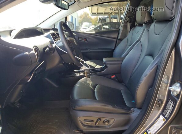 JTDKAMFU7M3144074 2021 TOYOTA PRIUS Gray Widok wnętrza z przodu