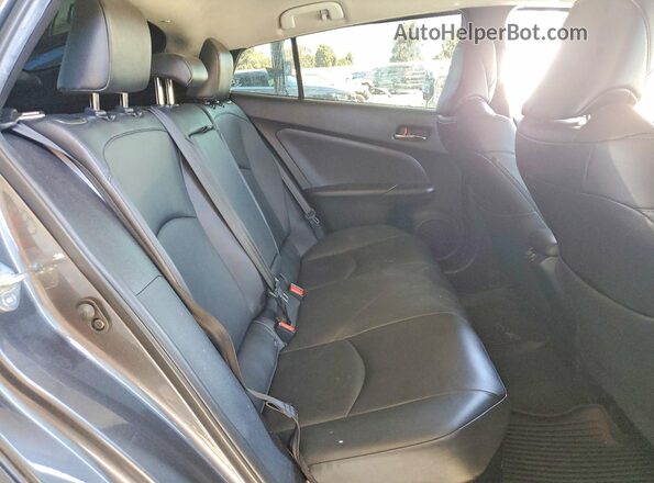 JTDKAMFU7M3144074 2021 TOYOTA PRIUS Gray Widok tylnych siedzeń