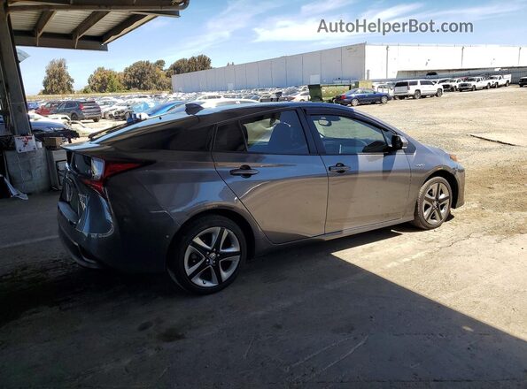 JTDKAMFU7M3144074 2021 TOYOTA PRIUS Gray Tył prawy