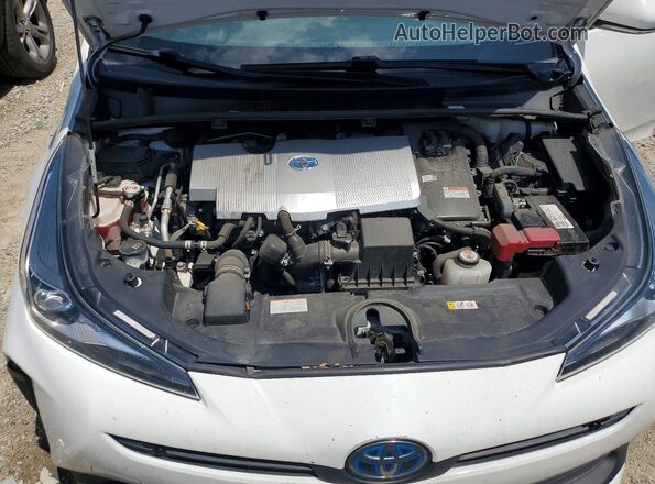 JTDKAMFU7N3159496 2022 TOYOTA PRIUS White Widok wnętrza z tyłu