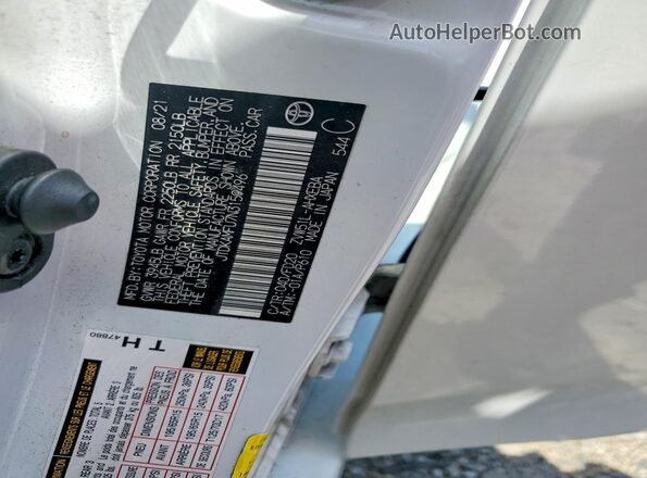 JTDKAMFU7N3159496 2022 TOYOTA PRIUS White Widok komory silnika