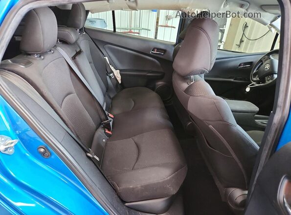 JTDKAMFU7N3168506 2022 TOYOTA PRIUS Blue Vista de los asientos traseros