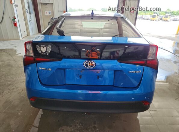 JTDKAMFU7N3168506 2022 TOYOTA PRIUS Blue Vista trasera