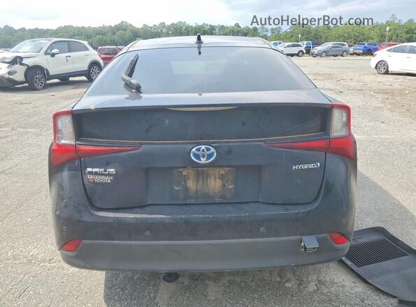 JTDKAMFU8M3133844 2021 TOYOTA PRIUS Black Vista trasera
