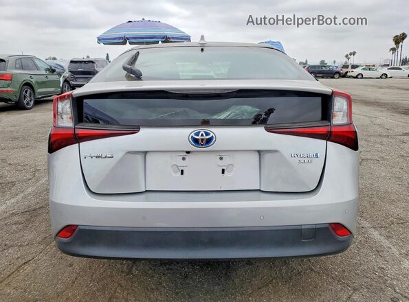 JTDKAMFU8M3140907 2021 TOYOTA PRIUS Silver Rear view