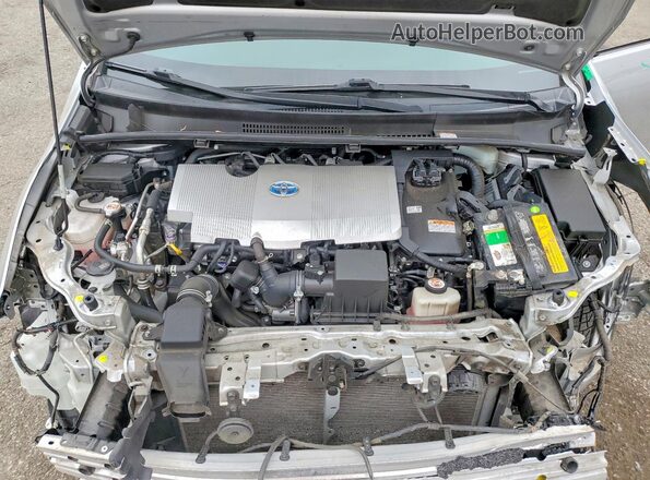 JTDKAMFU8M3140907 2021 TOYOTA PRIUS Silver Rear interior view