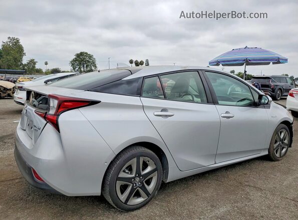 JTDKAMFU8M3140907 2021 TOYOTA PRIUS Silver Rear right