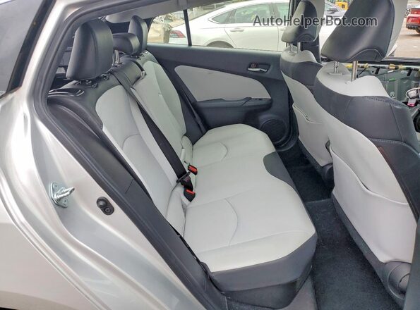 JTDKAMFU8M3140907 2021 TOYOTA PRIUS Silver Rear seats view