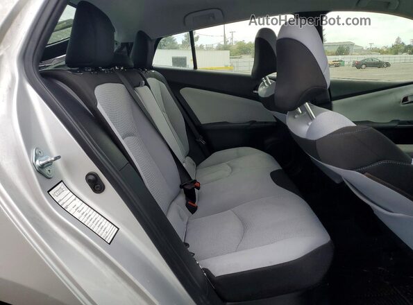JTDKAMFU8M3143810 2021 TOYOTA PRIUS Серебряный Вид задних сидений