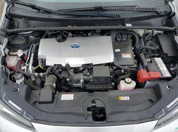 JTDKAMFU8M3143810 2021 TOYOTA PRIUS Серебряный Вид задней части салона