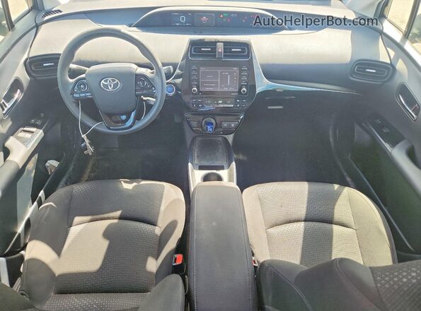 JTDKAMFU8M3147503 2021 TOYOTA PRIUS Black Dashboard view