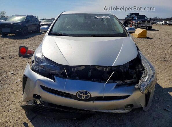 JTDKAMFU9M3132136 2021 TOYOTA PRIUS Silver Вид спереду