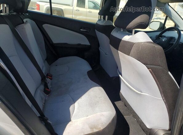 JTDKAMFU9M3132136 2021 TOYOTA PRIUS Silver Вид задніх сидінь