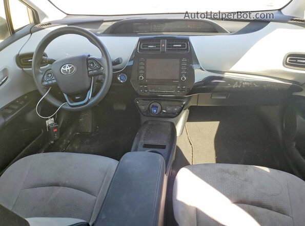JTDKAMFU9M3132136 2021 TOYOTA PRIUS Silver Вид панелі приладів