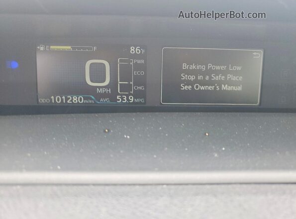 JTDKAMFU9M3152905 2021 TOYOTA PRIUS Gray Instrument cluster view