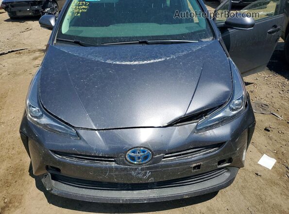 JTDKAMFU9M3152984 2021 TOYOTA PRIUS Серый Вид задней части салона