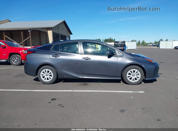 JTDKAMFU9N3164036 2022 TOYOTA PRIUS Серый Вид задней части салона