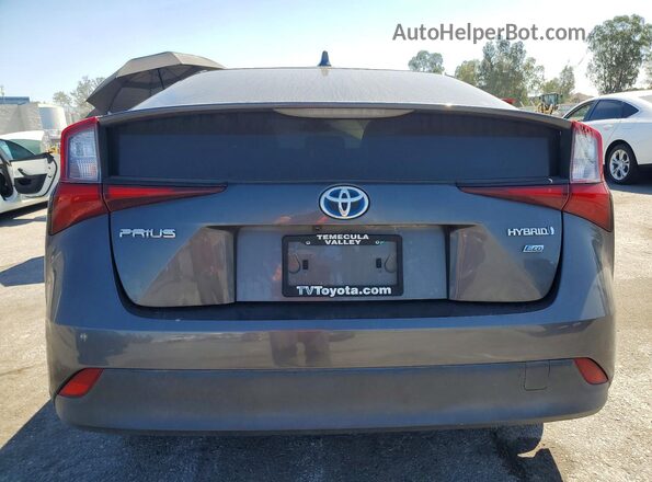 JTDKAMFU9N3170824 2022 TOYOTA PRIUS Gray Вид ззаду