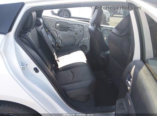 JTDKAMFUXM3128483 2021 TOYOTA PRIUS White VIN კოდის სტიკერის ხედი