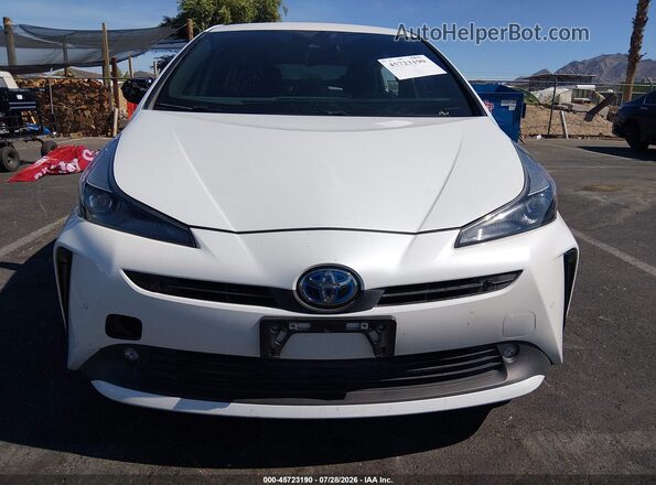 JTDKAMFUXM3128483 2021 TOYOTA PRIUS White უკანა სალონის ხედი