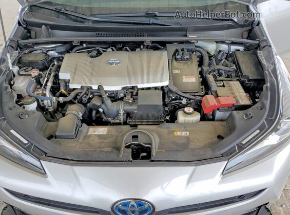 JTDKAMFUXM3129343 2021 TOYOTA PRIUS Silver Widok wnętrza z tyłu