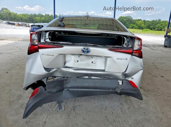 JTDKAMFUXM3129343 2021 TOYOTA PRIUS Silver Widok z tyłu