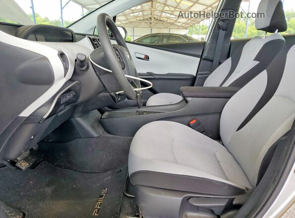 JTDKAMFUXM3129343 2021 TOYOTA PRIUS Silver Widok wnętrza z przodu
