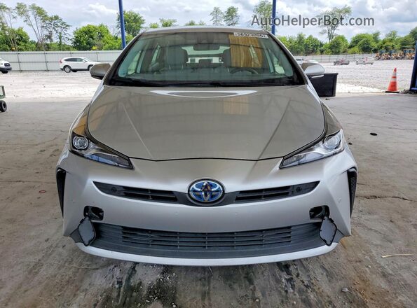 JTDKAMFUXM3129343 2021 TOYOTA PRIUS Silver Widok z przodu