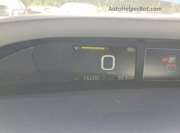 JTDKAMFUXM3141105 2021 TOYOTA PRIUS Blue Vista del cuadro de instrumentos