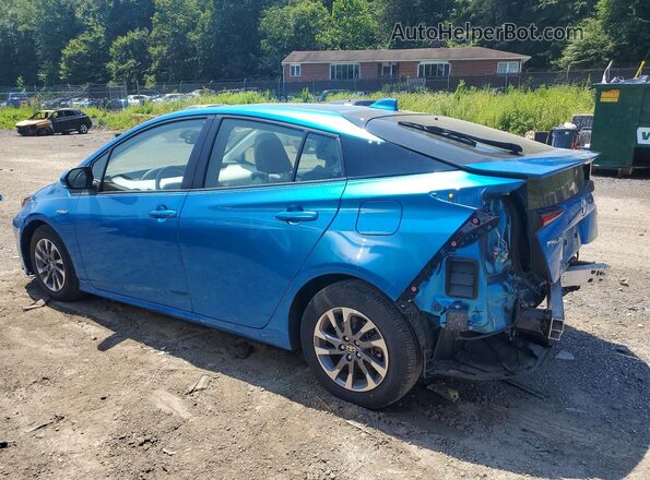 JTDKAMFUXM3141105 2021 TOYOTA PRIUS Blue Trasero izquierdo