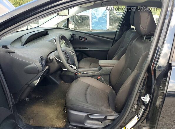 JTDKAMFUXM3153030 2021 TOYOTA PRIUS Black წინა სალონის ხედი