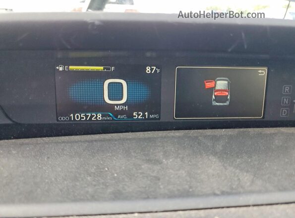 JTDKAMFUXM3153030 2021 TOYOTA PRIUS Black ხელსაწყოთა პანელის ხედი
