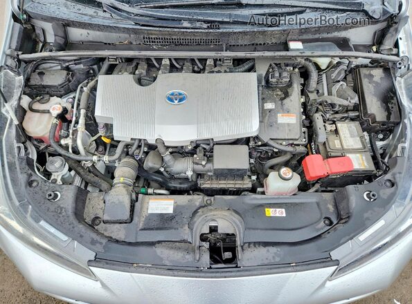 JTDKAMFUXN3156852 2022 TOYOTA PRIUS Серебряный Вид задней части салона